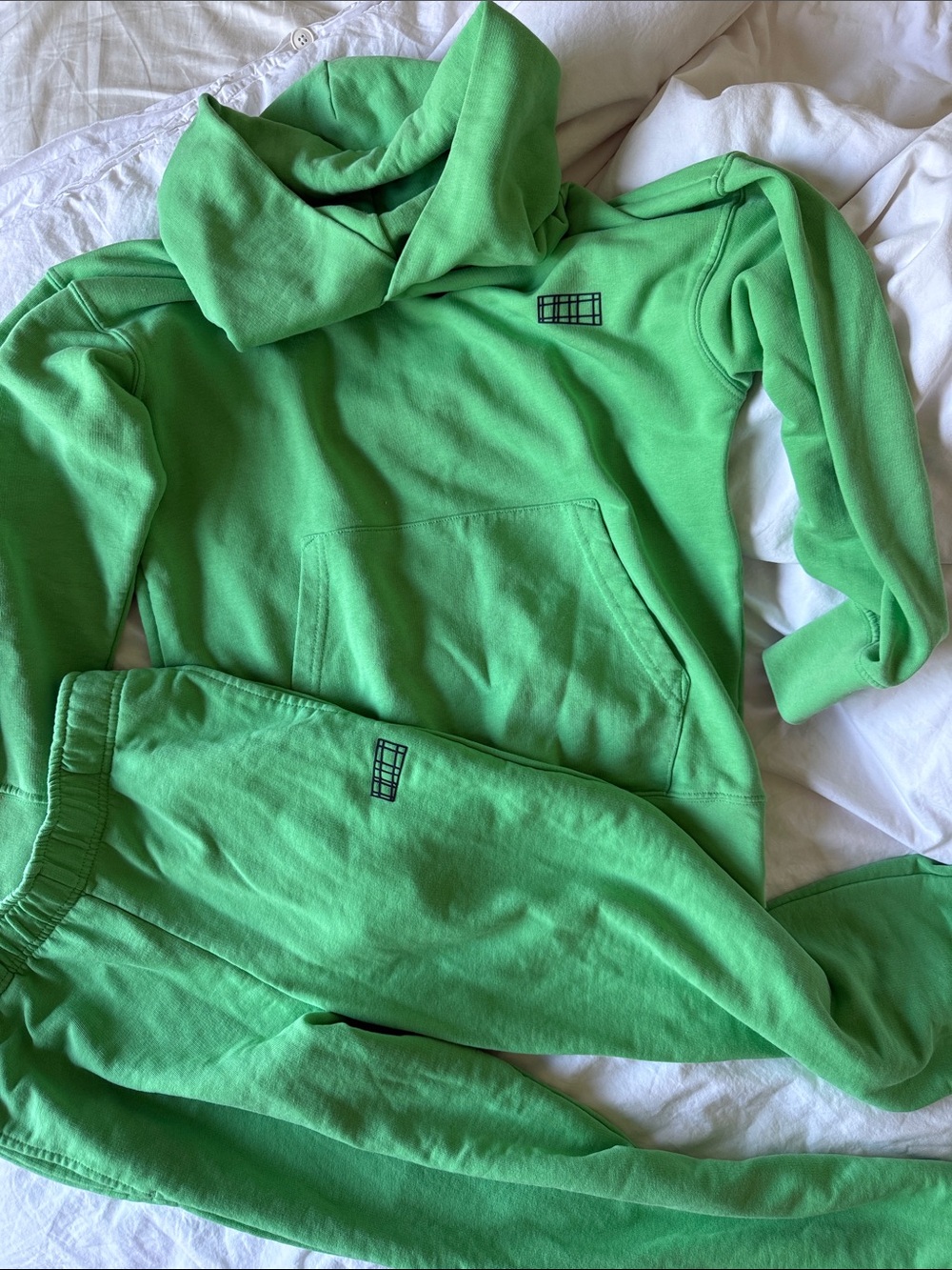 Molo Kids Green Hoodie & Sweatpants Set